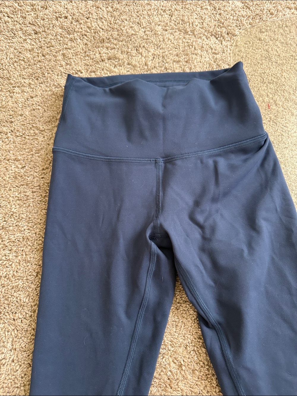 Lululemon Mineral Blue Wunder Train Leggings 25” Size 4